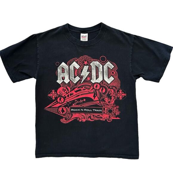 Vtg ac/dc band tour tee 08” 09” size medium - Picture 1 of 13